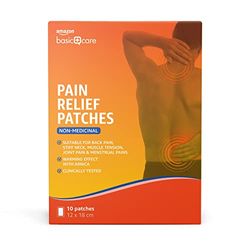 Amazon Basic Care Pain Relief Patches, 10 Count