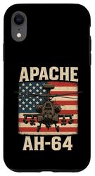Apache AH 64 USA American Flag United States Patriotic Custodia per iPhone XR