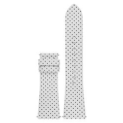 Michael Kors Correa de reloj para Mujer de piel, acero inoxidable o silicona de 18 o 22 mm, 190 +/- 5 mm, Plata brillante