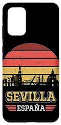 Carcasa para Galaxy S20+ Sevilla España Retro Vintage Sunset Skyline Sevilla