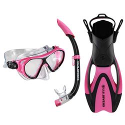 US Divers SET DORADO II JR PINK BLACK L