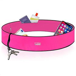 Formbelt® Ceinture de Course pour Le Rangement du Smartphone, des clefs et de la Gourde - Sport, Yoga, Running, Velo, Fitness (Rose, L)