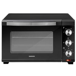 Daewoo Mini Oven & Grill- 1600w Countertop, Portable Electric Cooker with adjustable Temperature Settings and 60 Minute Timer with Indicator Light. Including Baking tray & Wire Rack
