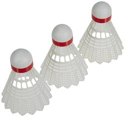 Wilson Championship Badminton Shuttlecocks 77 (Medium Speed), White, One Size, 6 Pack
