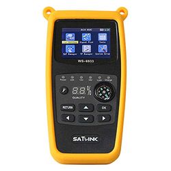Localizador de satélites digital Satlink WS-6933 HD DVB-S para acampamento aparelho de medição EUDVB-S2 8PSK SAT