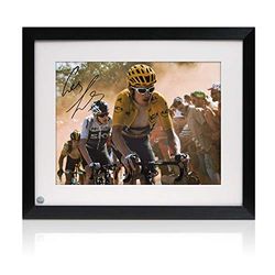 Framed Geraint Thomas Signed Tour De France Photo: Dutch Corner