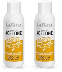 LaRosa SOLVENTE per unghie ACETONE puro 500ml - 100% di qualità superiore, levasmalto, Rimuove tutti smalti per unghie, le unghie in gel, la colla per unghie, le unghie acriliche, profumo di lime