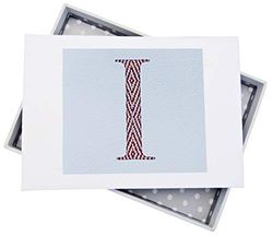 White Cotton Cards Alphabetics Initiale I Mini Album Photo, Multicolore