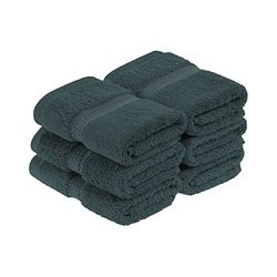 Superior - Juego de Toallas de tocador de algodón de 900 g/m2, Color Verde Azulado, 6 Piezas