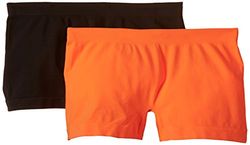 Luigi di Focenza Shorts (2 stuks) voor dames - oranje - 40 (Talla del fabricante: S/M)