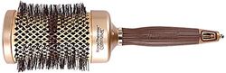 Olivia Garden NanoThermic Brosse Ronde Contour, Diamètre 62mm - Antibactérien, Barillet Incurvé, Céramique, Antistatique, Tourmaline-Ion et Poils Ondulés en Nylon