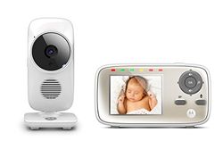 Motorola, MBP483, monitor digitale per controllare il bambino con display da 2,8”, argento (UK Plug)
