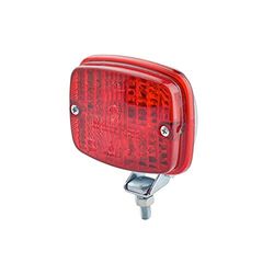 HELLA 2NE 003 030-151 Piloto anti-nevoeiro traseiro - halogénio - 12/24 V - montagem exterior - cor da tulipa: vermelho - Conector: Conector plano - esquerda/direita