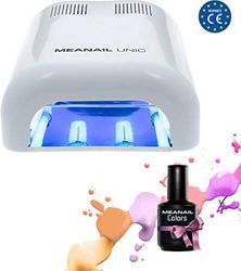 MEANAIL LAMPADA con 4 neon già inclusi– Lampada e Fornetto UV per MANICURE E PEDICURE permanente e semi permanente