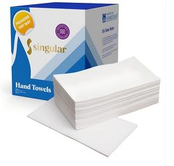 American Homestead Linen Feel Guest Towels Disposable Cloth Like Paper Hand Napkins Soft, Absorbent, Paper Hand Towels for Kitchen, Bathroom, Parties, Weddings, Dinners or Events (White, European)