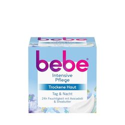 bebe Intensive Care (50 ml), Rich Face Cream for Dry Skin with Avocado Oil and Shea Butter, Intensive Nourishing Moisturising Cream for 24-Hour Moisture, Vegan