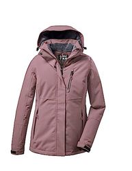 killtec Donne Giacca funzionale/giacca invernale con cappuccio staccabile con cerniera KOW 140 WMN JCKT, mallow, 40, 37411-000