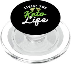 Diseño de acondicionamiento físico cetogénico de Keto Life PopSockets PopGrip para MagSafe