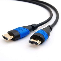 KabelDirekt Cabo HDMI 4K de 3 m (High Speed HDMI com Ethernet, 4K Ultra HD, 3D, Full HD 1080p, HDR, ARC, PS5, Xbox, HDTV) – Flex Series