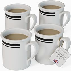 Potter's Stripe Set of 4 Breakfast Mugs