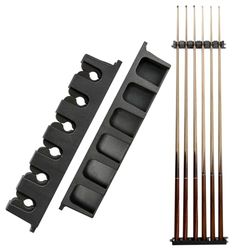 Go Pal Supporto per bastone da biliardo CR1, 6 stecche da biliardo, supporto da parete per stecche da biliardo, accessori da biliardo