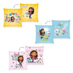 Herding Gabbys Dolkhuskude, 40 x 40 cm, set av 3, mjukt dekorativ och kuldlig kude för barn, 100% Polyester