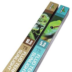 Répteis-Planet Tubo fluorescente de luz solar, branco, 90 cm