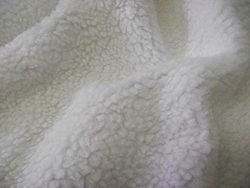 Faux Fur Sherpa Fleece Sheepskin Fabric Material White, 1Mtr 150cmx100cm