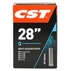 CST 071701 Fietsbinnenband, zwart, 28 x 1 1/8-1,75 inch, 28/47-622/635 AV40 mm