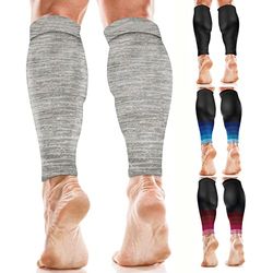 aZengear Mangas de Compresión para Pantorrillas Hombres y Mujeres, Medias Compresivas, Calcetines de Soporte para Deporte, Correr (S/M, Gris)