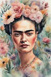 Premium Notizbuch der Marke Rose el Rose aus der Frida Kahlo Collektion A5 15,24 x 22,86 cm 120 gepunktete Seiten dotted