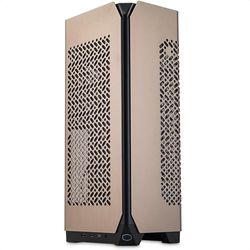 Cooler Master NCORE 100 MAX Mini-ITX SFF Tower Case Bronzo - Dissipatore AIO Personalizzato, PSU ATX 3.0 SFX Gold da 850 W, Pannelli in Alluminio, Cavo Riser PCIe 4.0 e Staffa GPU Verticale - Spina UE