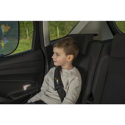 Cartrend Juego de Almohadillas para cinturón de Seguridad Hero​​ con Tejido Agradable, diseño Multicolor para niños, fácil Montaje, posicionamiento Flexible, 2 Unidades, Color Gris