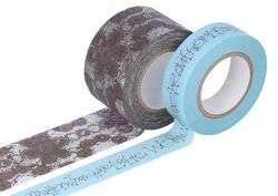 Classiky Washi-masking tape, set van 2 stuks, washi, maten en designs, gesorteerd B