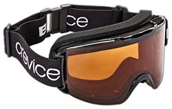 Black Crevice Masque de Ski pour Adulte Taille Unique Noir - Noir/Orange