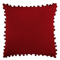 Ragged Rose Arabella 2, Terciopelo, Rojo rubí, 50 x 50 x 12 cm