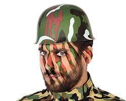 Atosa-59037 militaire helm, camouflage, groen, eenheidsmaat (59037)