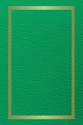 Luxury Green & Gold Notebook: 120 Page Blank Ruled Elegant Journal