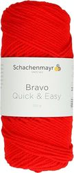 Schachenmayr Bravo Quick&Easy, 100G feuer Filati Per Maglieria A Mano