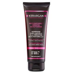Kerargan - Keratin Purifying Scrub for Damaged, Stressed Hair - Revitalizes, Exfoliates, and Strengthens - Aloe Vera, Argan Oil, Sweet Almond Oil - Sulfate-Free, Non-GMO, Silicone-Free - 8.45 Fl oz