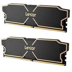 Lexar THOR OC DDR5 RAM 16GB(2x8GB) Kit 6000MHz, DRAM 288-Pin UDIMM Desktopgeheugen, High-Performance Gaming Computergeheugen Ondersteuning Intel XMP 3.0/AMD EXPO, On-die ECC, 1.25V(LD5U08G60C38LG-RGD)