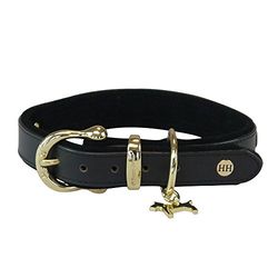 Happy-House Selle de Luxe Collier en Cuir, 2 x L, Noir