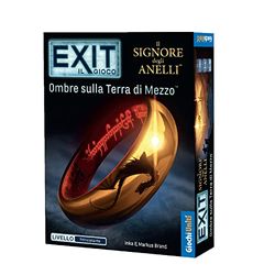 Giochi Uniti - Exit - Shadows on Middle-earth, Escape Room, 1-4 Players, 12+ Years, Italian Edition, GU745