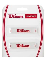 Wilson WRZ540200 Nastro di Piombo Lead Tape, Equilibra il Peso della Testa della Racchetta, Bianco con Logo Wilson