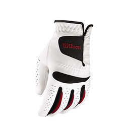 Wilson Guanto da golf per uomo, Taglia S, Destra, MRH, Bianco, Feel Plus, WGJA00065S