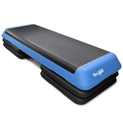 Yes4All DWZ2 - Piattaforma aerobica regolabile con 4 montanti, colore: Blu