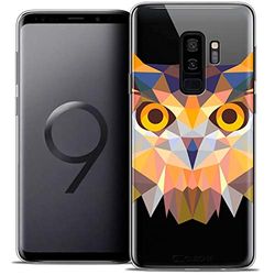 Caseink Fodral för Samsung Galaxy S9+ / S9 Plus (6.2) fodral [kristallgel HD polygon serie djur - mjuk - ultratunn - tryckt i Frankrike] uggla