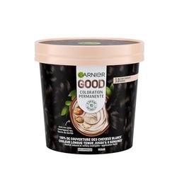 Garnier - Coloration Permanente - Sans Ammoniaque - 90% d'Ingrédients d'Origine Naturelle - Beurre de Karité - 100% Couverture Cheveux Blancs - GOOD Châtain Foncé Chocolat Noir 3.0
