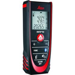 Leica D2: Medidor laser de distância multifuncional com Bluetooth (conectado a aplicações) para medições de distância, área e volume (uso interno e deteção automática de extremidade)