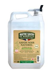 Maître Savon de Marseille Jabón negro con aceite de Linaza 5L - Aroma Almendra